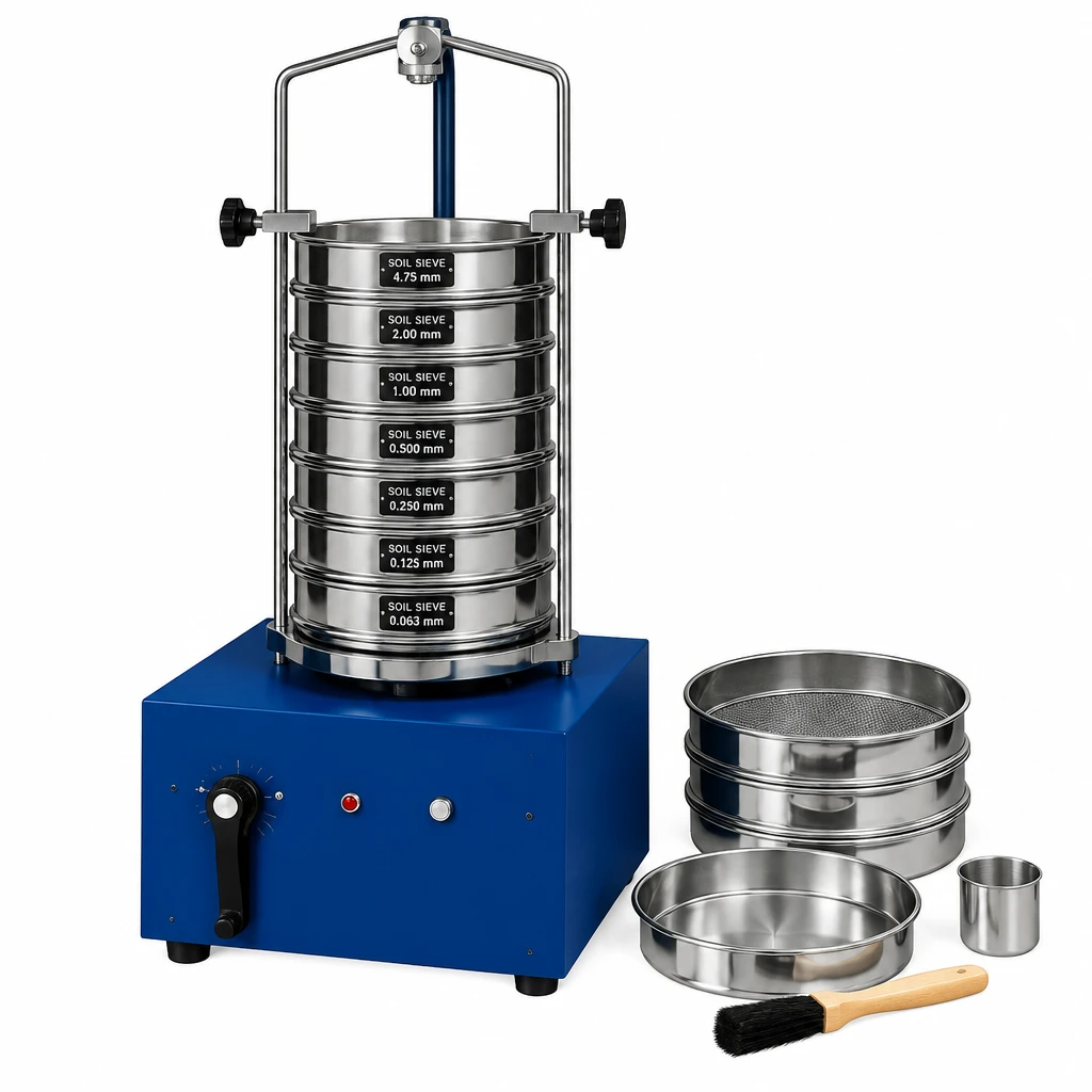 Soil test sieves and sieve analysis equipment