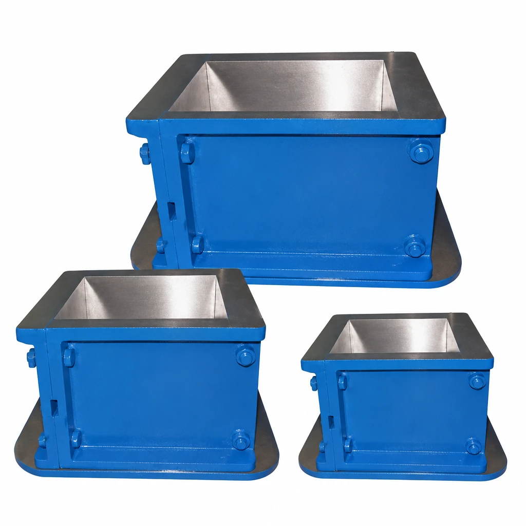 Concrete cube moulds for compressive strength testing