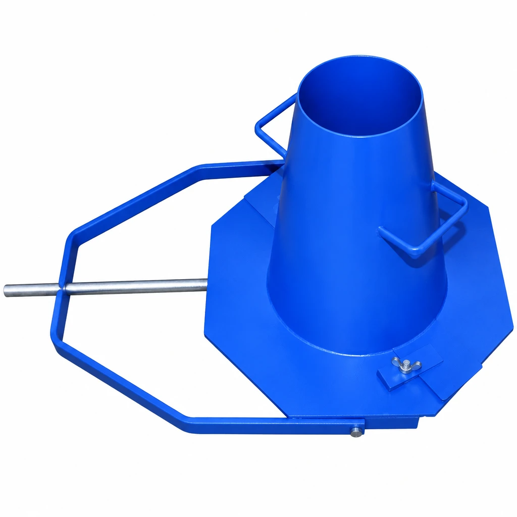 Concrete slump test apparatus for fresh concrete workability testing
