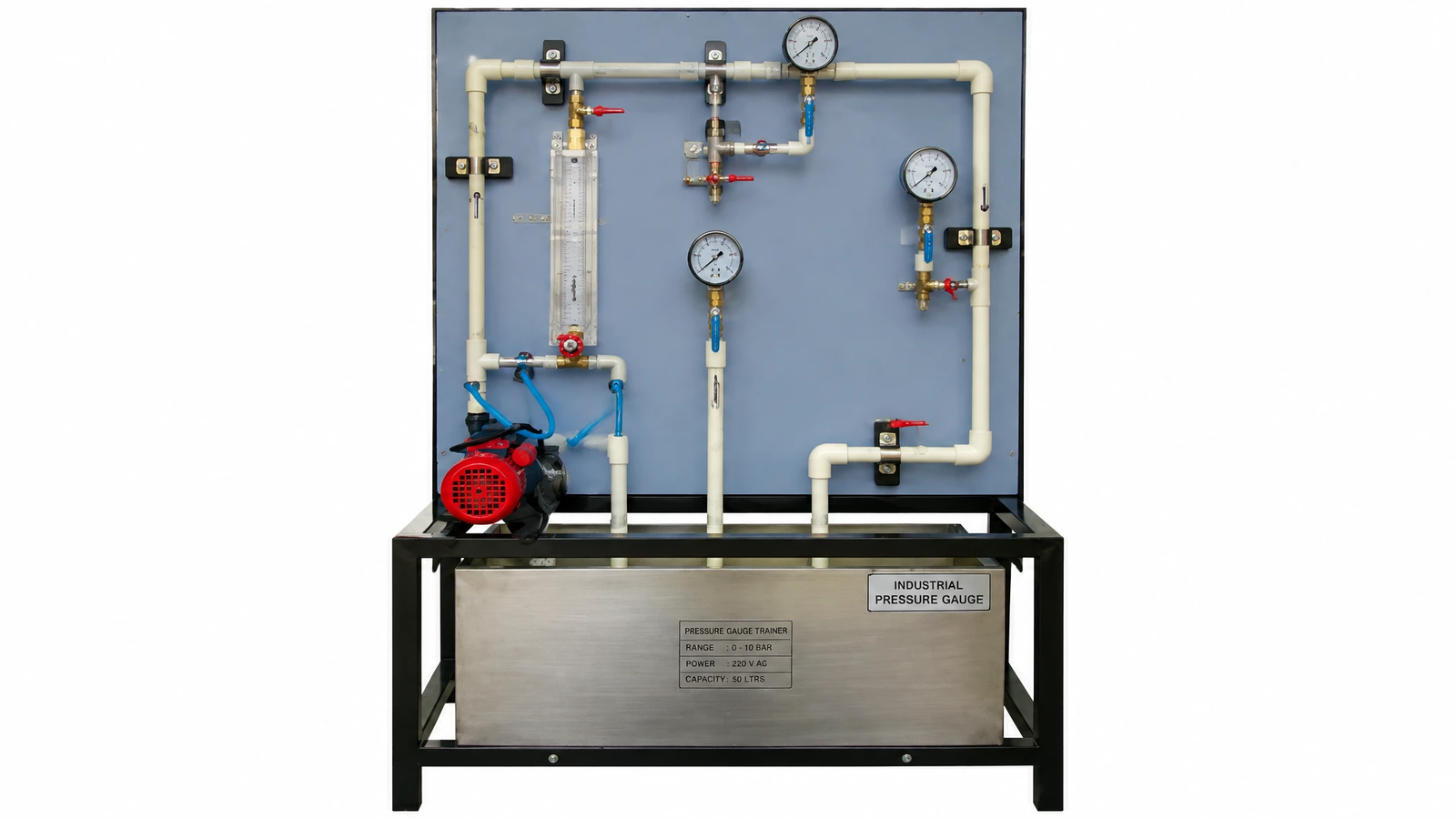 Industrial pressure gauge for pressure monitoring in process equipment